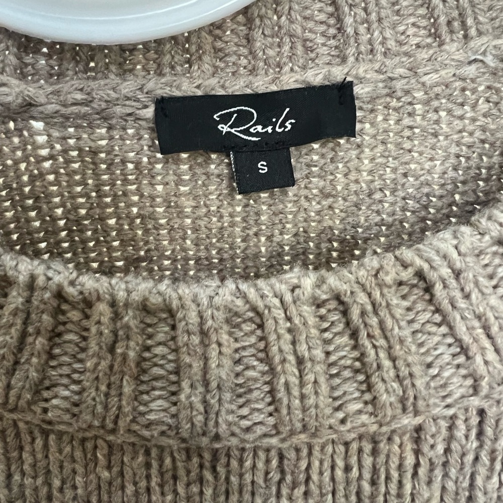 Rails Zoey Palm Tree Sweater In Oatmeal And Ivory - image 7